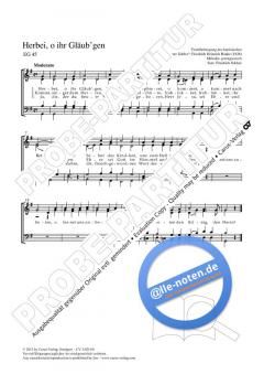 Herbei, o ihr Gläub'gen A-Dur (Friedrich Silcher) 