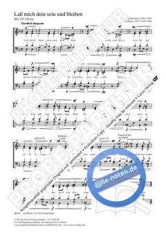 Laß mich dein sein und bleiben (Max Reger) 
