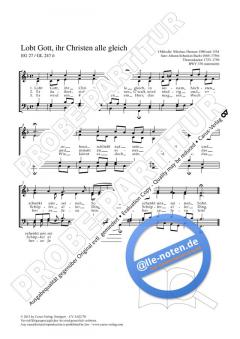 Lobt Gott, ihr Christen allzugleich F-Dur BWV 376 (J.S. Bach) 