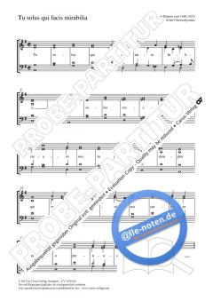 Tu solus qui facis mirabilia dorisch (Josquin Desprez) 