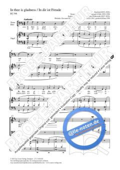 In thee is gladness (In dir ist Freude) D-Dur (Giovanni Giacomo Gastoldi) 
