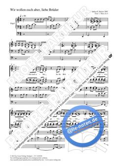 Wir wollen euch aber, liebe Brüder (Matthias Becker) 