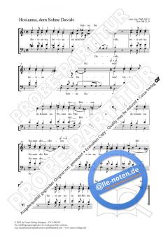 Hosianna, dem Sohne Davids dorisch (Bartholomäus Gesius) 