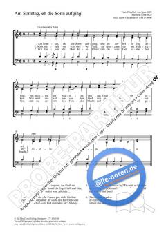 Am Sonntag, eh die Sonn aufging C-Dur (Jacob Gippenbusch) 