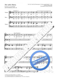 Dic nobis Maria dorisch 