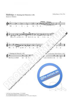 Halleluja von William Boyce 