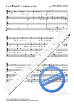 Maria Magdalene, et altera Maria C-Dur (Andrea Gabrieli) 