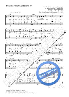 Tropar na Rozdesto Hristovo G-Dur (Stevan St. Mokranjac) 