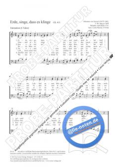 Erde, singe, dass es klinge F-Dur (2012) (Colin Mawby) 