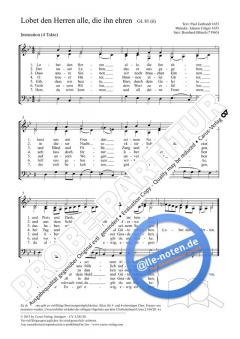 Lobet den Herren, alle, die ihn ehren B-Dur (Bernhard Blitsch) 