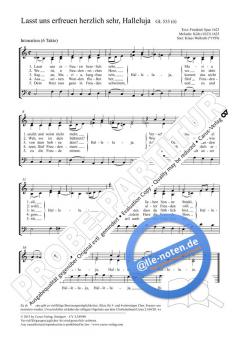 Lasst uns erfreuen herzlich sehr, Halleluja C-Dur (Klaus Wallrath) 