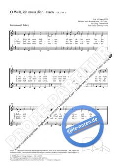 O Welt, ich muss dich lassen F-Dur (2012) (Odilo Klasen) 