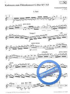 Kadenzen zu den Flötenkonzerten von Wolfgang A. Mozart von Emmanuel Pahud im Alle Noten Shop kaufen