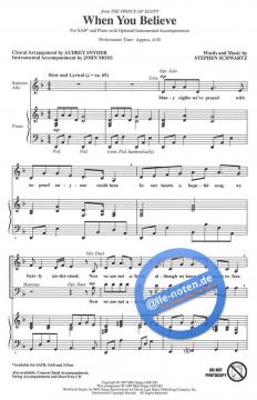 When You Believe From Prince Of Egypt 