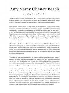 Piano Music Of Amy Beach 