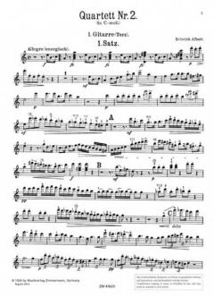 Quartett Nr. 2 in c-Moll von Heinrich Albert 