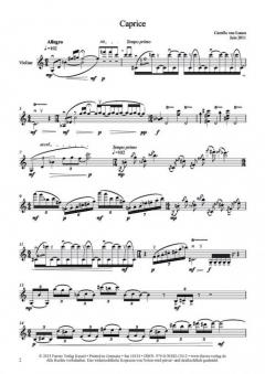 Caprice für Violine solo von Camille van Lunen im Alle Noten Shop kaufen