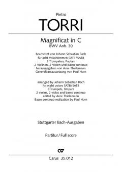 Magnificat in C (Pietro vor Torri) 