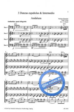 3 Danzas Espanolas & Intermedio von Enrique Granados 
