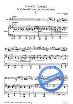 Sonate für Viola und Klavier im Alle Noten Shop kaufen