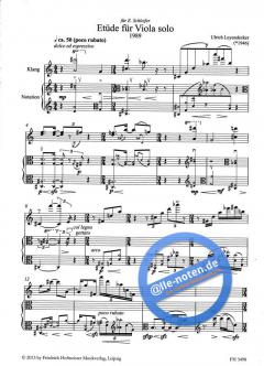 Etüde für Viola von Ulrich Leyendecker im Alle Noten Shop kaufen