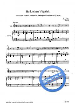 Ihr kleinen Vögelein (Peter Mai) 