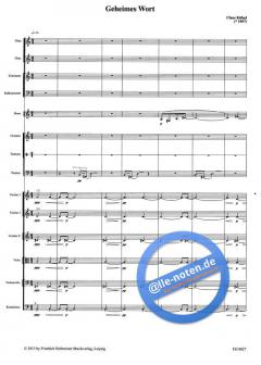 Geheimes Wort von Claus Kühnl für Orchester im Alle Noten Shop kaufen (Partitur)