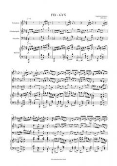 Fix - Gyx (1995/2013) von Siegfried Kutterer für Xylophon, Glockenspiel, Marimba und Klavier im Alle Noten Shop kaufen (Stimmensatz)