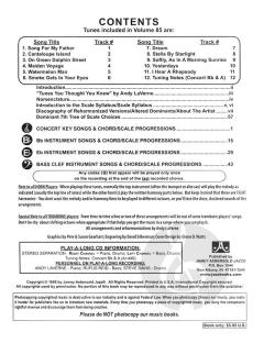 Aebersold Vol.85 Tunes You Thought You Knew von Andy LaVerne 