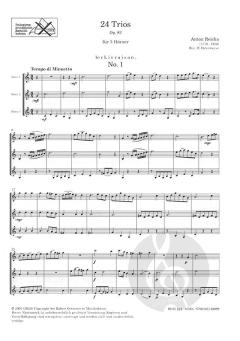 24 Trios für drei Hörner op. 82 von Anton Reicha für 3 Hörner