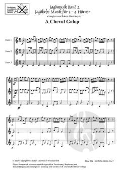 Jagdmusik für 3-4 Hörner Nr. Band 2 für 3-4 Hörner