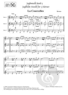 Jagdmusik für 3 Hörner Nr. Band 3 für 3-4 Hörner