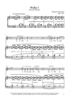 Wolken-Lieder, Späte Lieder (1923/1946/47) von Margarete Schweikert 