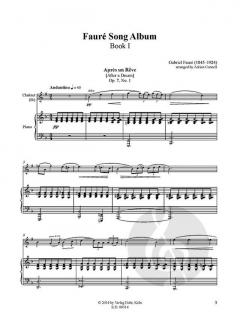 Fauré Song Album I für Klarinette und Klavier im Alle Noten Shop kaufen