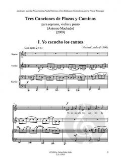 Tres Canciones de Plazas y Caminos (Norbert Laufer) 