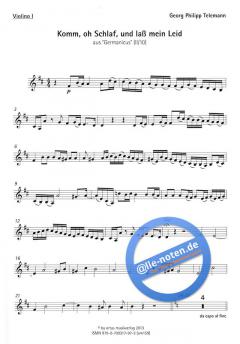 Komm, oh Schlaf, und lass mein Leid (Georg Philipp Telemann) 