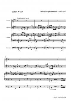 Quatro A-Dur (Christlieb Siegmund Binder) 