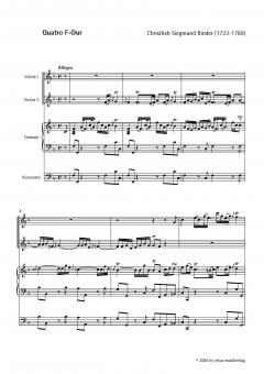 Quatro F-Dur (Christlieb Siegmund Binder) 