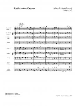 Partie à deux Choeurs (Johann Christoph Schmidt) 