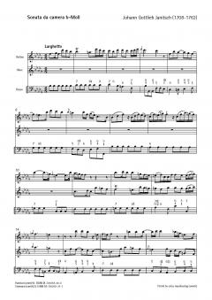 Sonata da camera b-Moll (Johann Gottlieb Janitsch) 