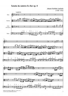 Sonata da camera Es-Dur op. II (Johann Gottlieb Janitsch) 