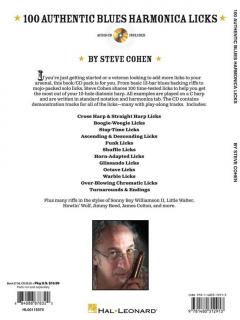 100 Authentic Blues Harmonica Licks von Stephen Cohen im Alle Noten Shop kaufen