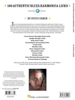 100 Authentic Blues Harmonica Licks von Stephen Cohen im Alle Noten Shop kaufen