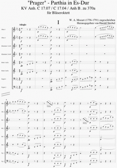 Prager-Parthia Nr. 3 Es-Dur (Wolfgang Amadeus Mozart) 