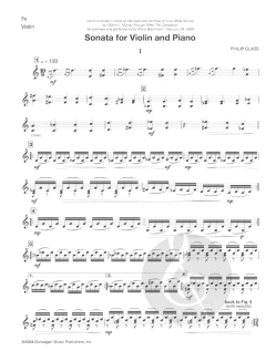 Sonata For Violin And Piano im Alle Noten Shop kaufen - DU10956