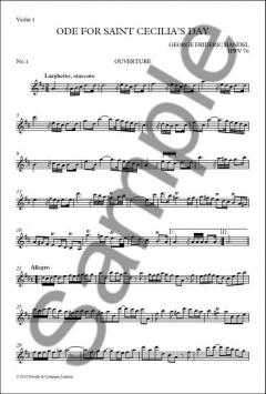 Ode for Saint Cecilia's Day von Georg Friedrich Händel 