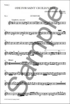 Ode for Saint Cecilia's Day von Georg Friedrich Händel 