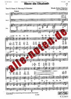 Wenn die Elisabeth (Robert Katscher) 