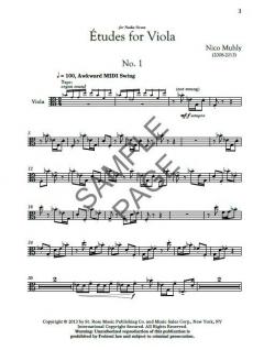 Three Etudes For Viola von Nico Muhly im Alle Noten Shop kaufen