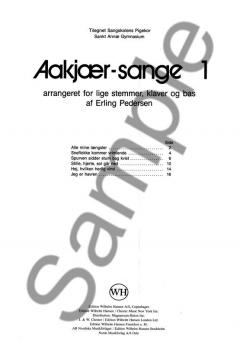 Aakjaer-Sange 1 (Erling Pedersen) 